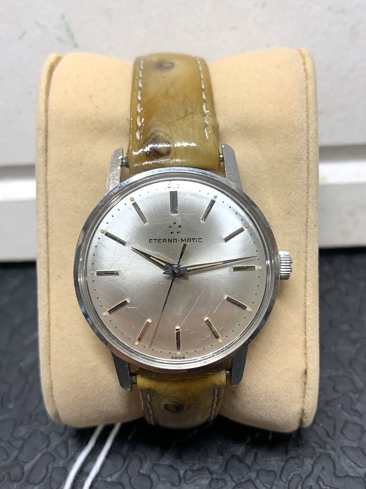 Vintage Eterna-Matic Automatic Steel Swiss Mens Watch