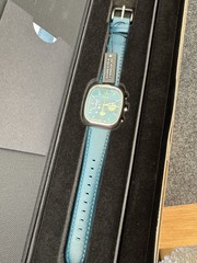 Limited edition Brew 8-bit Chronograph Stainless Steel Case Teal Leather Watch