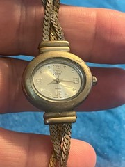 Vivani Oval Watch Women Braided Silver/Gold/Copper-tones Quartz * Needs Battery