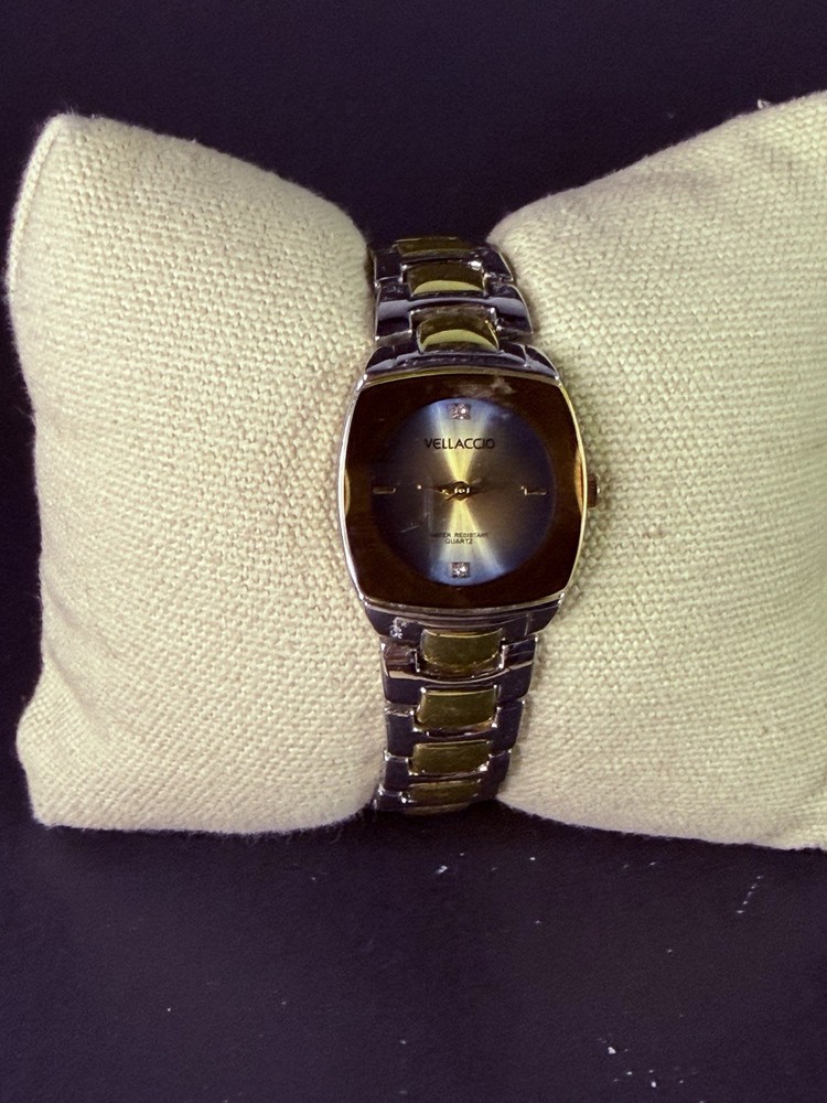 Vellacio Womens 26mm Square Silver Case NEW BATTERY Unique Dial Bracelet 771