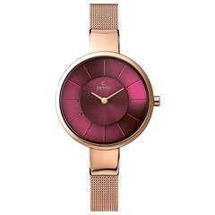 Obaku Sol Ruby Women’s Rose Gold-Tone Quartz Watch V149LXVQMV