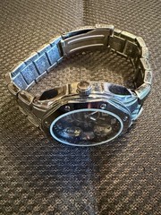 Elgin Skeleton Open-Heart FG2014S 032 pre-owned carbon fiber