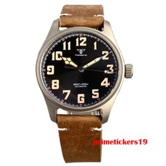 Tandorio Titanium 39mm Automatic Men’s Pilot Watch Sapphire NH35A PT5000 20Bar