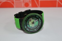 New Swiss Swatch Big Bold Come In Peace Planets Quartz Green Watch SB01B125 47MM