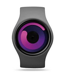 [B1R] Ziiiro Gravity Gray Purple Matte Silicone Fashion Watch [t5k]