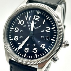 CITIZEN H11A-S068517 Eco-Drive Radio Solar Date Men’s Black Dial Watch