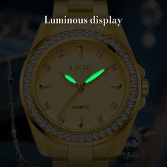 Luxury Fashion Ladies Watch Quartz Ceramic Waterproof Casual Women Wristwatch