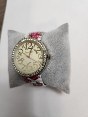 Jessica Carlyle Women’s Quartz Floral Expansion Band Watch. New Battery