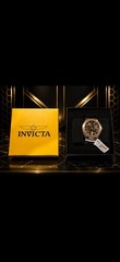 Invicta Men’s Automatic Skeleton Dial Tachymeter Two-Tone Bracelet Watch Box