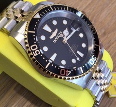 New Men’s Watch-Invicta Pro Diver Navigator,Automatic,Stell/Gold,42 mm…..W2.