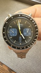 VINTAGE 1976 Seiko Bullhead 6138-0040 Chronograph Automatic Japanese Watch RUNS