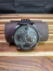 Diesel Mr Daddy Oversized Chronograph Watch DZ7247 3 Bar Gun Metal Read