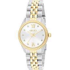 Womens Wristwatch LIU JO Luxury TINY TLJ1979 Stainless Steel Golden Swarovski