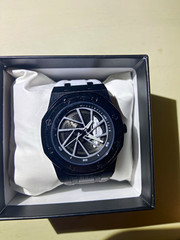 Invicta Men’s Skeleton Dial Quartz Watch 44-47.9mm Black Rubber Strap w/Box