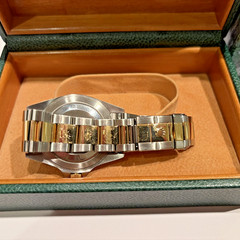 ROLEX GMT-Master II 16713 Root Beer Steel Yellow Gold 2002 with box
