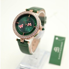Black By Blue Brave Green Butterfly Lovers 34mm Watch Sapphire Crystal NEW NIB