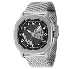 Invicta S1 Rally Diablo Men’s Watch 45.5mm Silver Mesh Bracelet 48439 New!