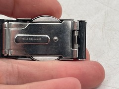 Nautica Steel Wristwatch See Pictures broken band needs battery