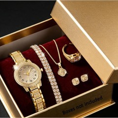 Luxury Women Gold Watch Quartz Diamond Wristwatch Fashion Without Box!