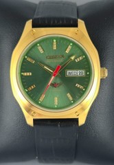 Refurbished Citizen Automatic Green Dial with Day/Date Men’s Watch | 21 Jewels