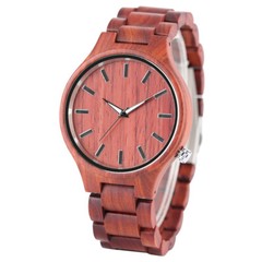 Men’s Casual Watch Nature Wooden Quartz Wrist Watches Fold Clasp Wood Bracelet