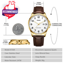 Watch For Men, Fashion Minimalist Wrist Watch Waterproof Quartz Analog Date With