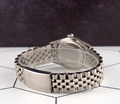 Rolex 36mm Datejust Steel Fluted Red Dial Watch