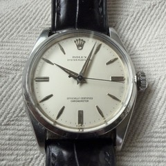 Rolex Oyster Perpetual Ref 6564 Automatic Chronometer 34mm Steel White Dial
