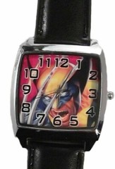 Wolverine Superhero Character Leather Band Wrist Watch