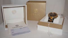 Versace Watch VEPY01121 Urban Mystique Chrono black gold Stainl. Steel Men