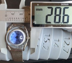 Envy Women’s Quartz Analog Blue Dial Silver Milanese Mesh Band 28.6mm
