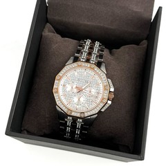 Bulova Crystal Octava 98C133 Quartz Rose Gold Dial Stainless Men’s Watch 41.5mm