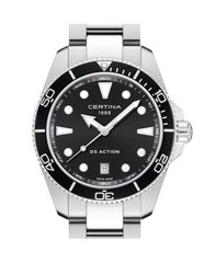 CERTINA Men Analog Quartz Casual Watch Classic Dress Black Dial Waterproof Round