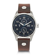 [B1R] Used Imported FRYE Bowery Stainless Steel Japan Made Quartz Leather [v7v]