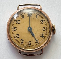 Gallet Trench Watch Swiss 15 Jewels Wadsworth 10k Gold Filled Running Repair