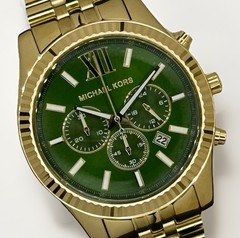 MICHAEL KORS Lexington MK8446 Green Dial 44mm Chronograph Unisex Wristwatch
