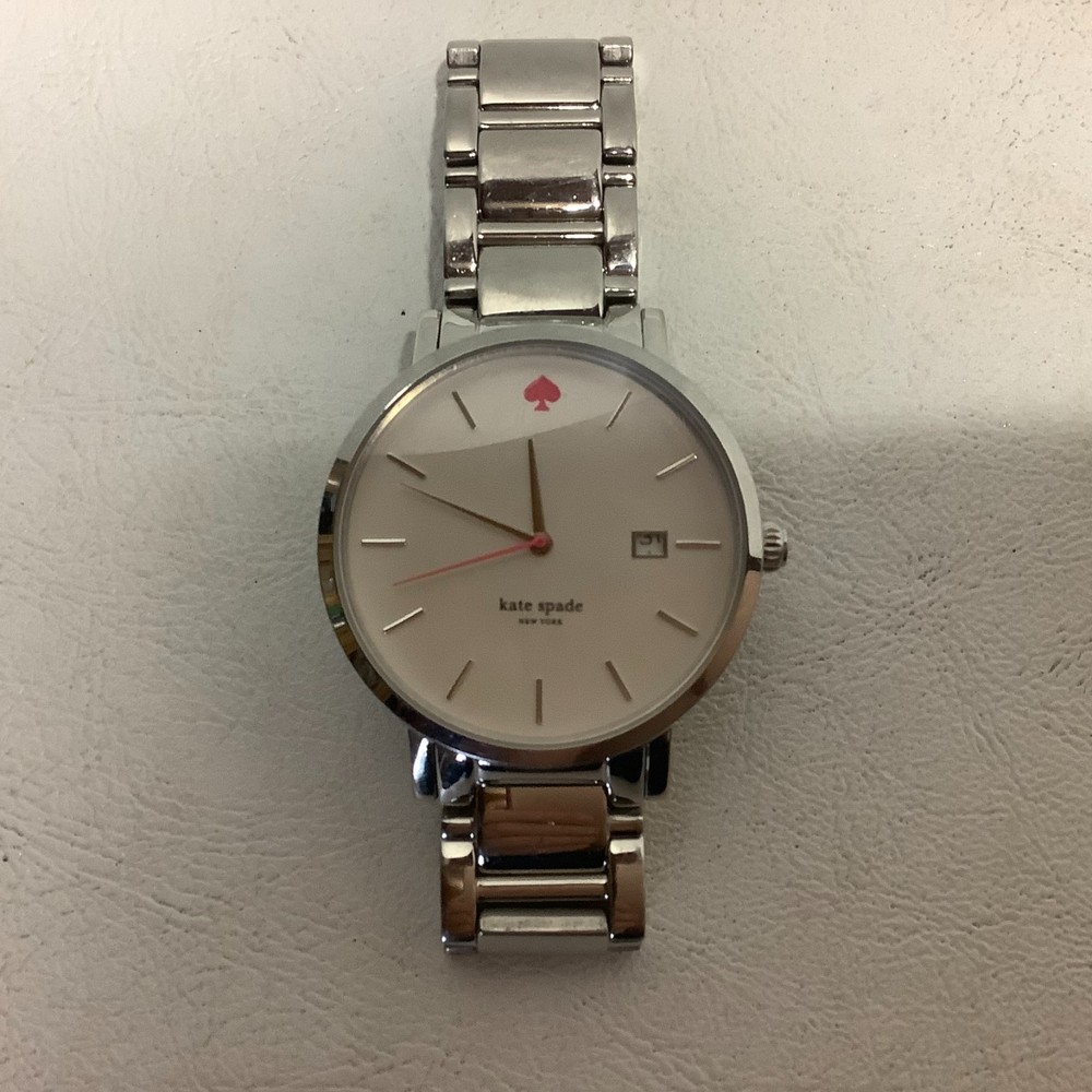 Kate Spade New York Gramercy Wrist Watch 0008 Silver Tone