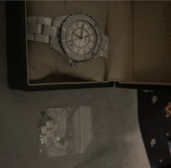 CHANEL J12 White Ceramic Quartz 33mm Diamond Dial (read description)