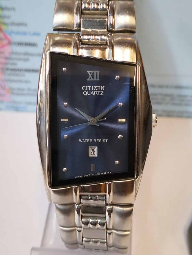 QUARTZ BLUE DIAL 1012-S018811 JAPAN UNISEX ADULTS FULL WORKING ALL ORG.