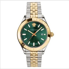Versace Hellenyium Green Sunray Dial Quartz Men’s Watch, 42mm