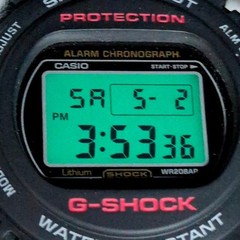 G-Shock DW-5750E-1 Reprint Sting Round Face EL Blight DW-5700C