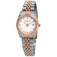 Mathey-Tissot Mathey III Quartz Crystal White Dial Ladies Watch D810RA