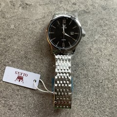 Olevs Men’s Stainless Steel Watch 41mm Case With Black Dial New W/O Box A21