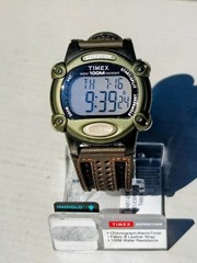 Timex Expedition T48042 Digital Watch Indiglo 100M Chrono Rugged Strap FREE SHIP