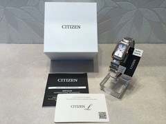 New CITIZEN EW5624 54Y Ladies Solar White Mother of Pearl Gold Silver Watch
