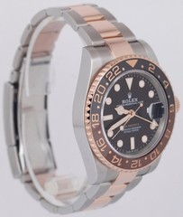 2019 PAPERS Rolex GMT-Master II ROOT BEER Two-Tone 18K Gold 40mm 126711 CHNR BOX