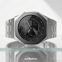 MLC-108 modlab company CLASSIC Octagonal Silver Metal 42mm Custom Watch