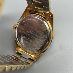 Game Time Owner Series Mens Watch 39mm Champagne Dial Gold Tone New Battery 8″