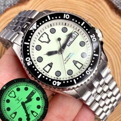 41mm Tandorio Watch For Men Full Luminous NH36A Automatic Watch 120 Clicks 20Bar