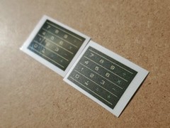 1x Gloss DECAL for CASIO CFS-80-SLIM horiz lines self-adh polyester laminated 
